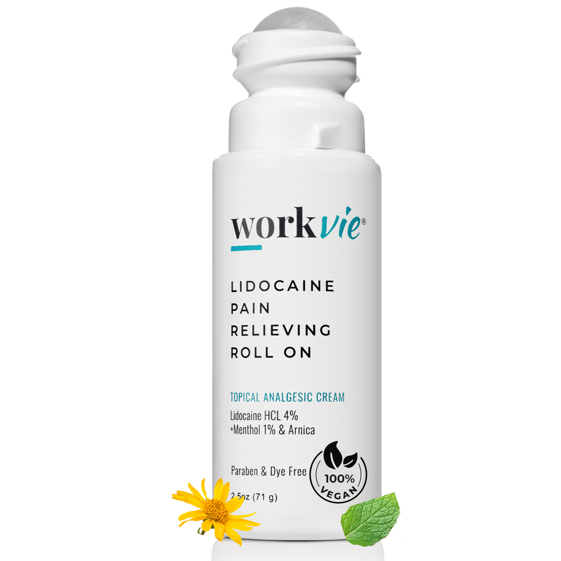 Workvie Lidocaine Roll On Buy 2 Get 1 Special Offer